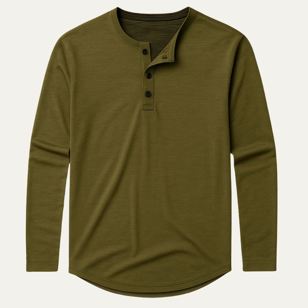 Le Polo en Coton à Manches Longues Cromwell pour Hommes