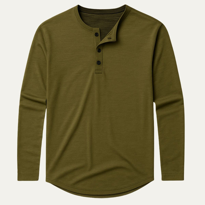 Le Polo en Coton à Manches Longues Cromwell pour Hommes