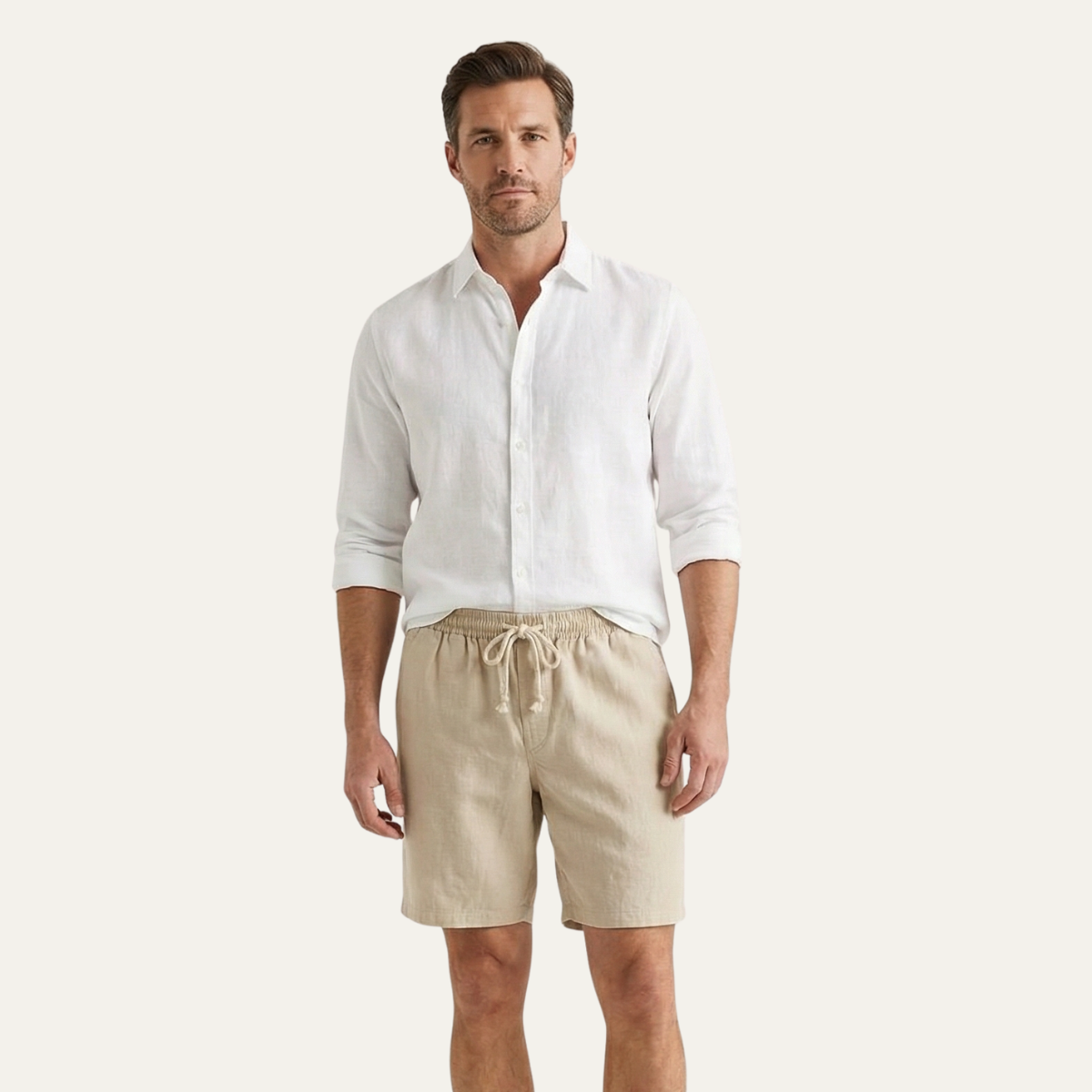 Les Shorts en Lin Rowley – Shorts à Cordon pour Hommes