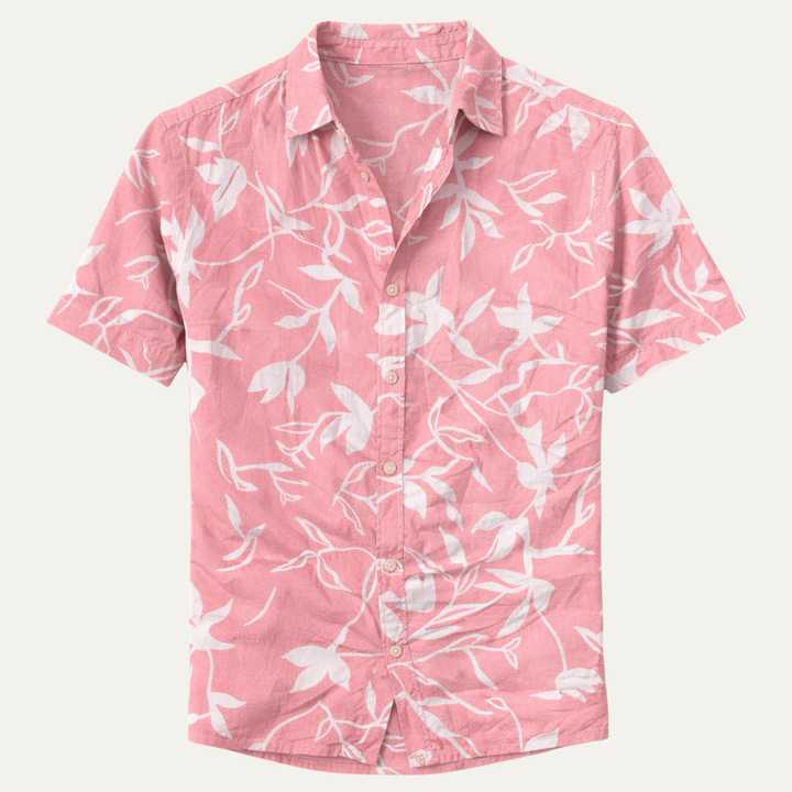La Chemise de Plage Hawaïenne pour Hommes à Imprimé Tropical de Noix de Coco de Maple Gate