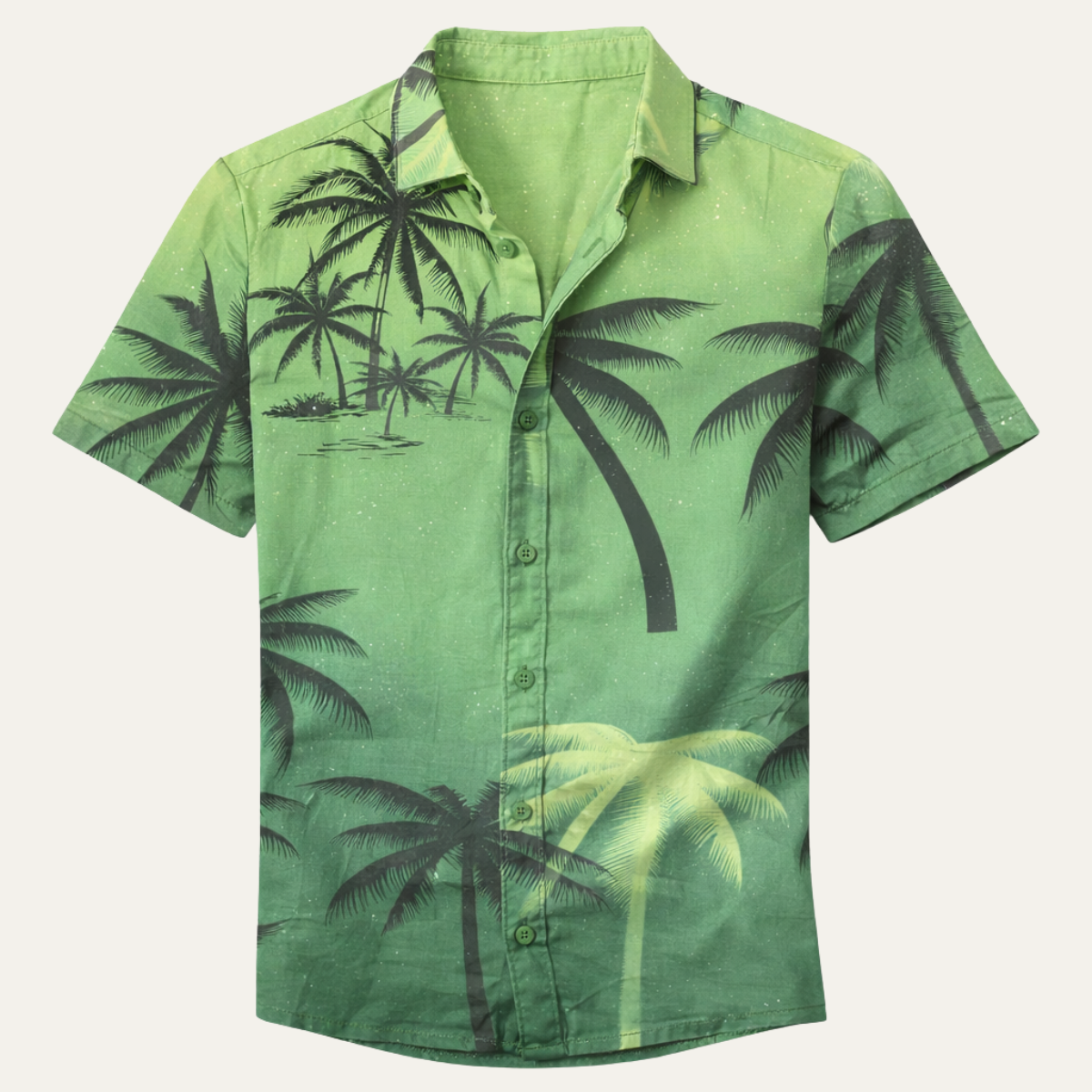 La chemise hawaïenne décontractée pour hommes Brookland avec imprimé tropical de noix de coco