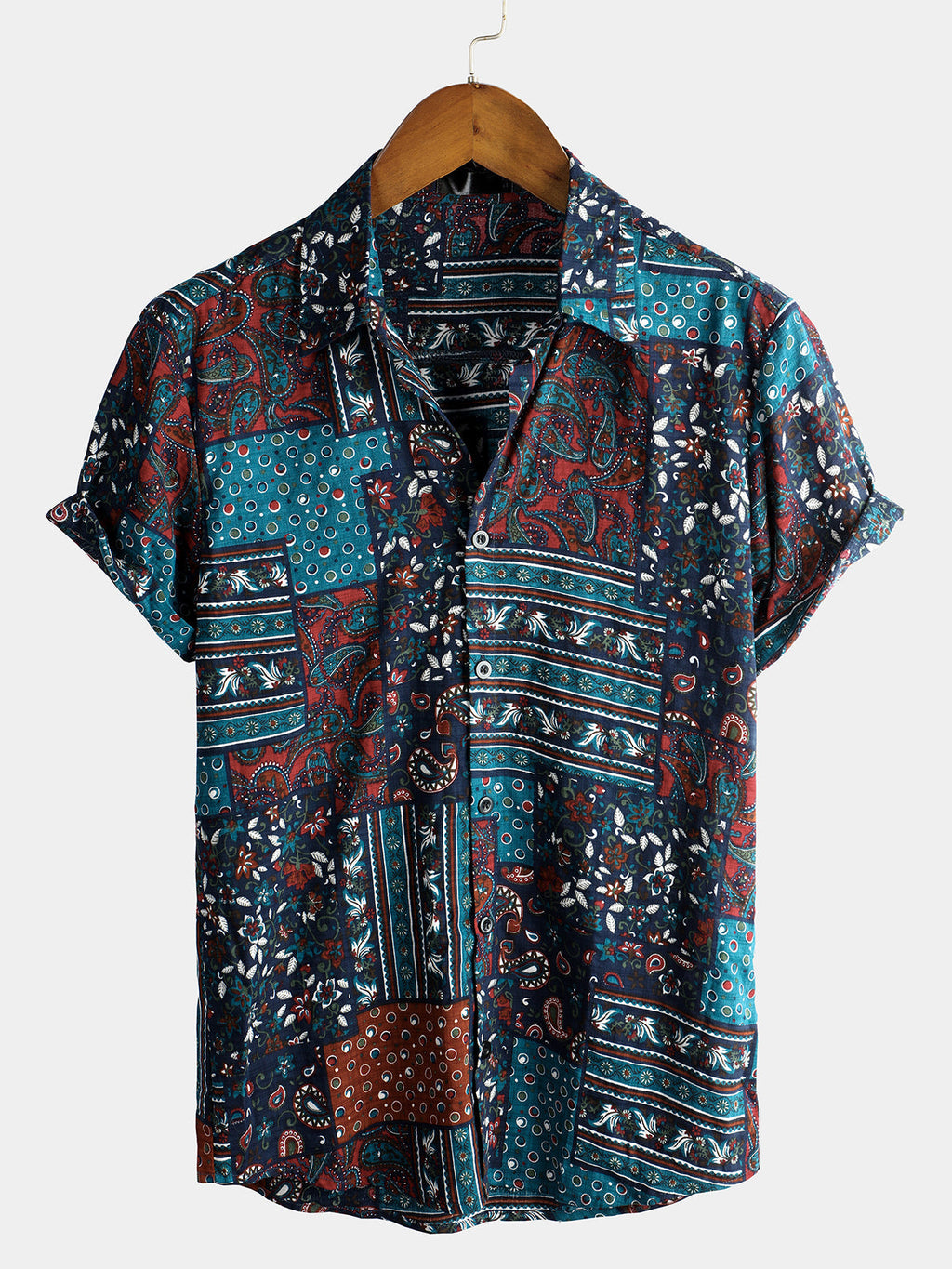Chemise Casual pour Homme à Manches Courtes