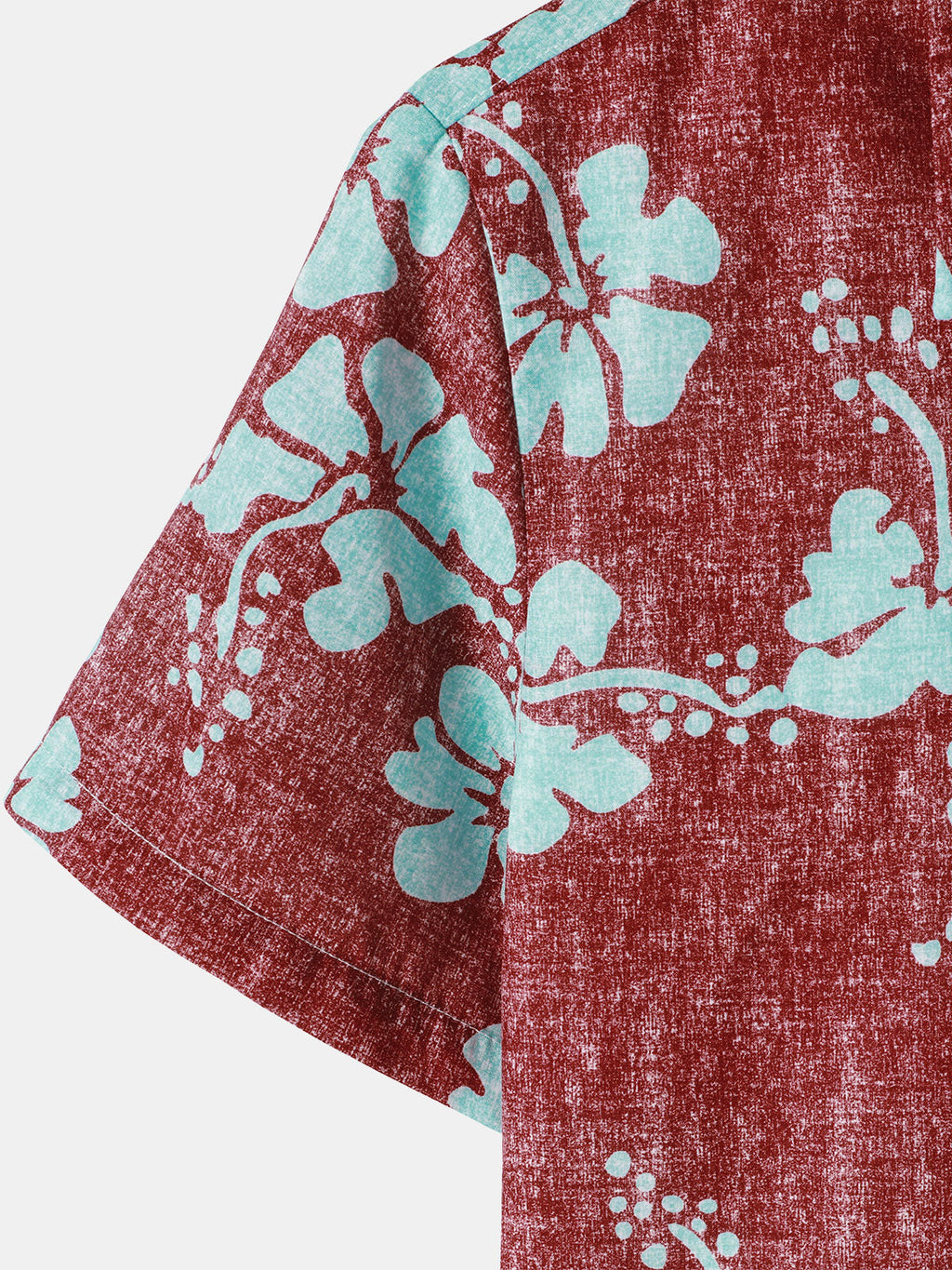 Chemises hawaïennes décontractées à imprimé floral pour hommes avec poche