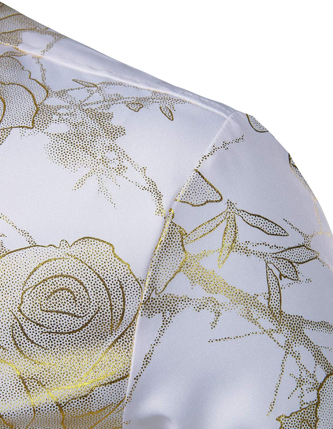 Chemise à manches longues à imprimé floral pour hommes