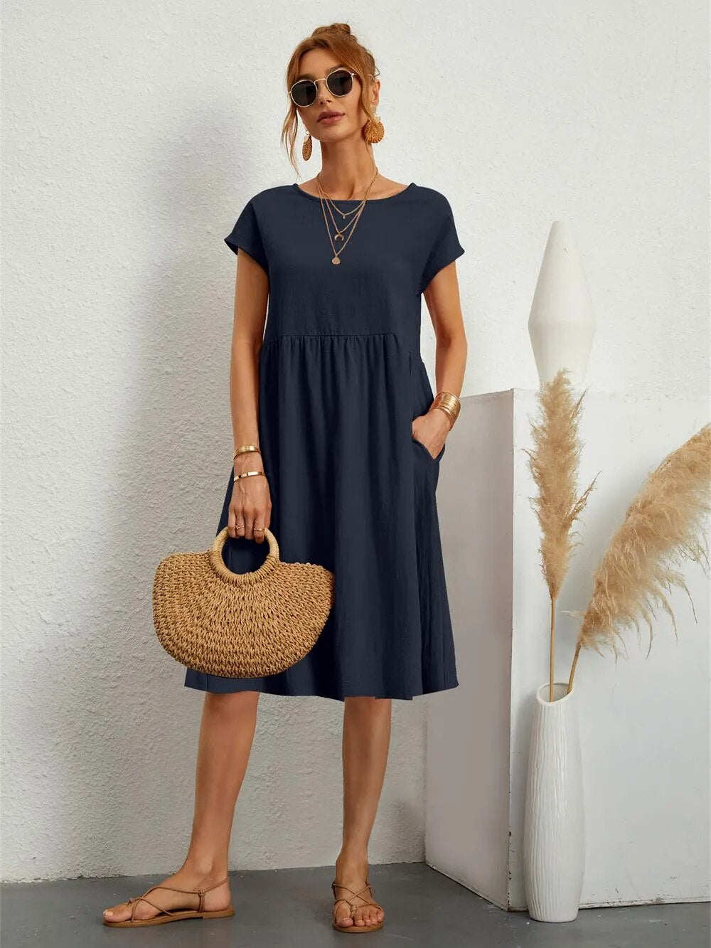 Natalee | Robe Élégante à Silhouette Raffinée pour Femme