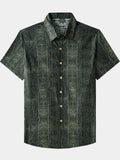 Chemise Vintage Homme Motif Boho Coton Léger Vacances Été