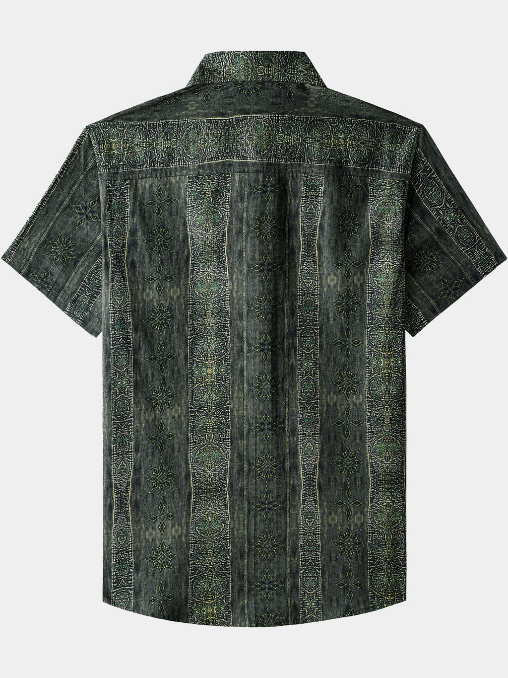 Chemise Vintage Homme Motif Boho Coton Léger Vacances Été