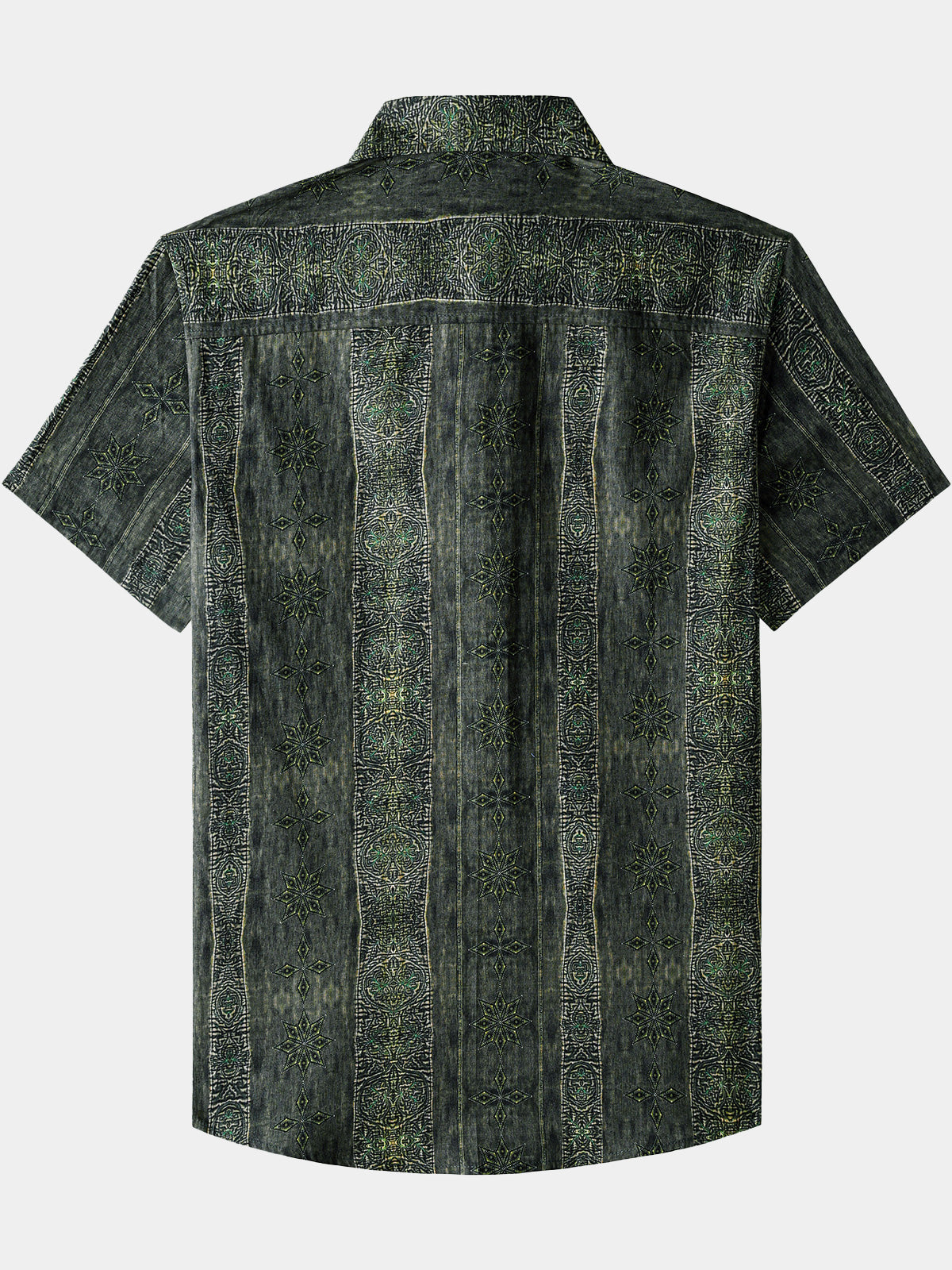 Chemise Vintage Homme Motif Boho Coton Léger Vacances Été