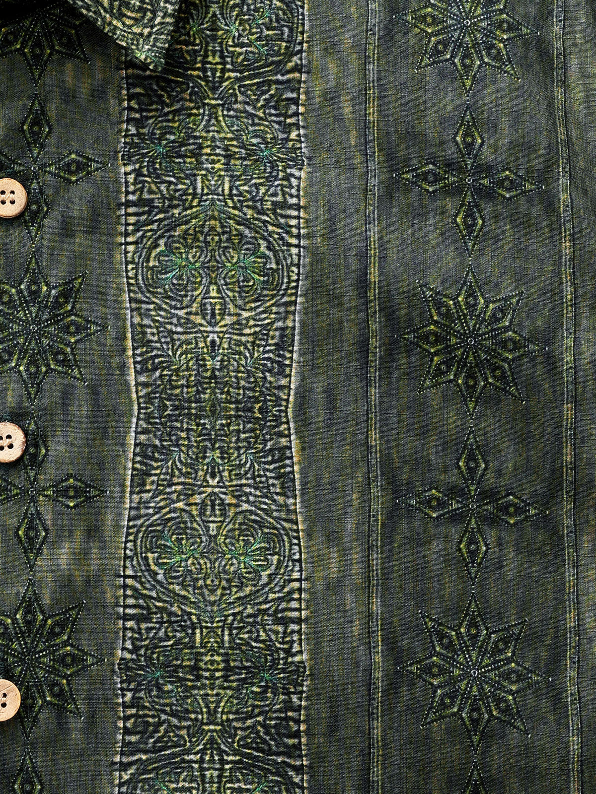 Chemise Vintage Homme Motif Boho Coton Léger Vacances Été