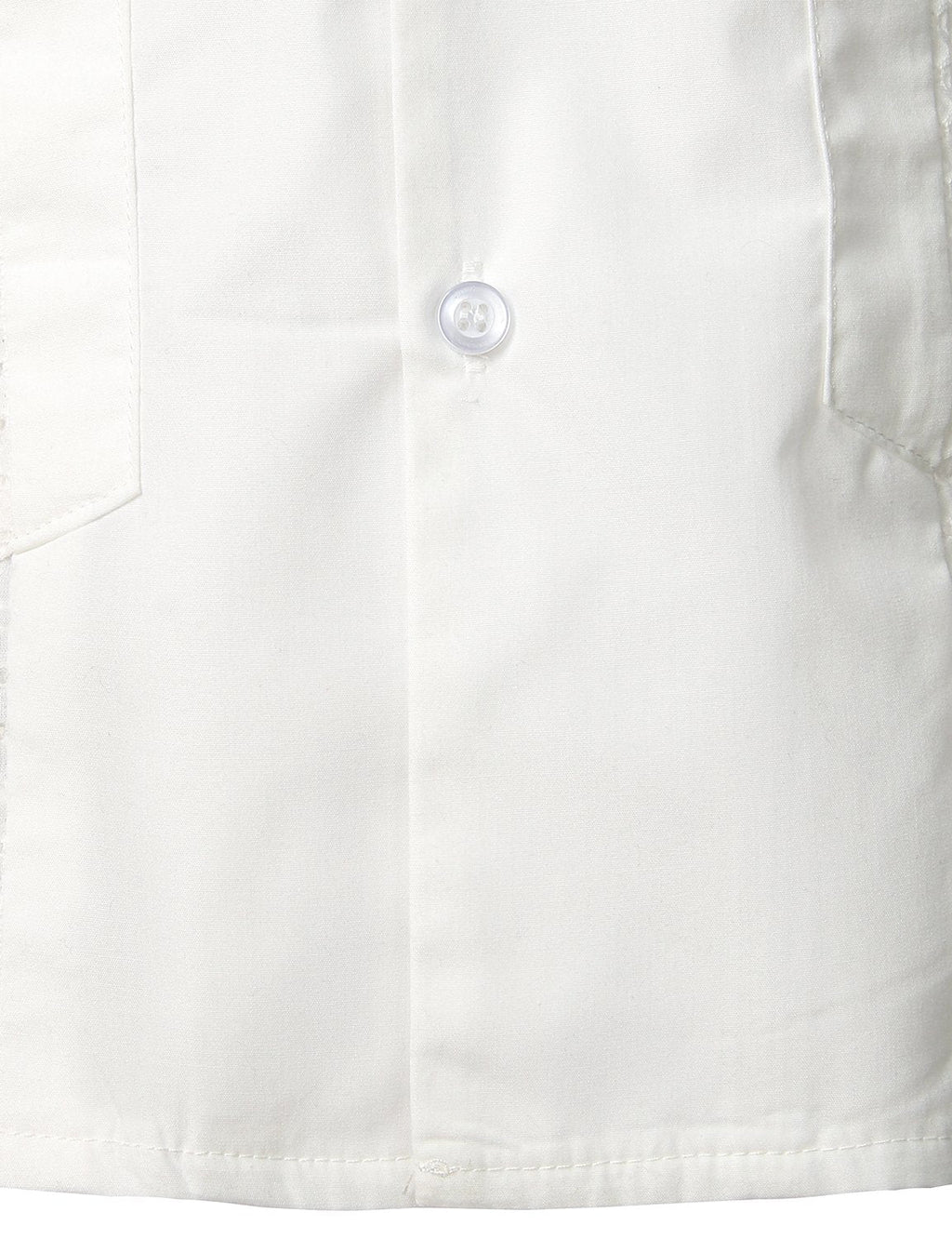 Chemisette à tissage jacquard en coton de couleur unie