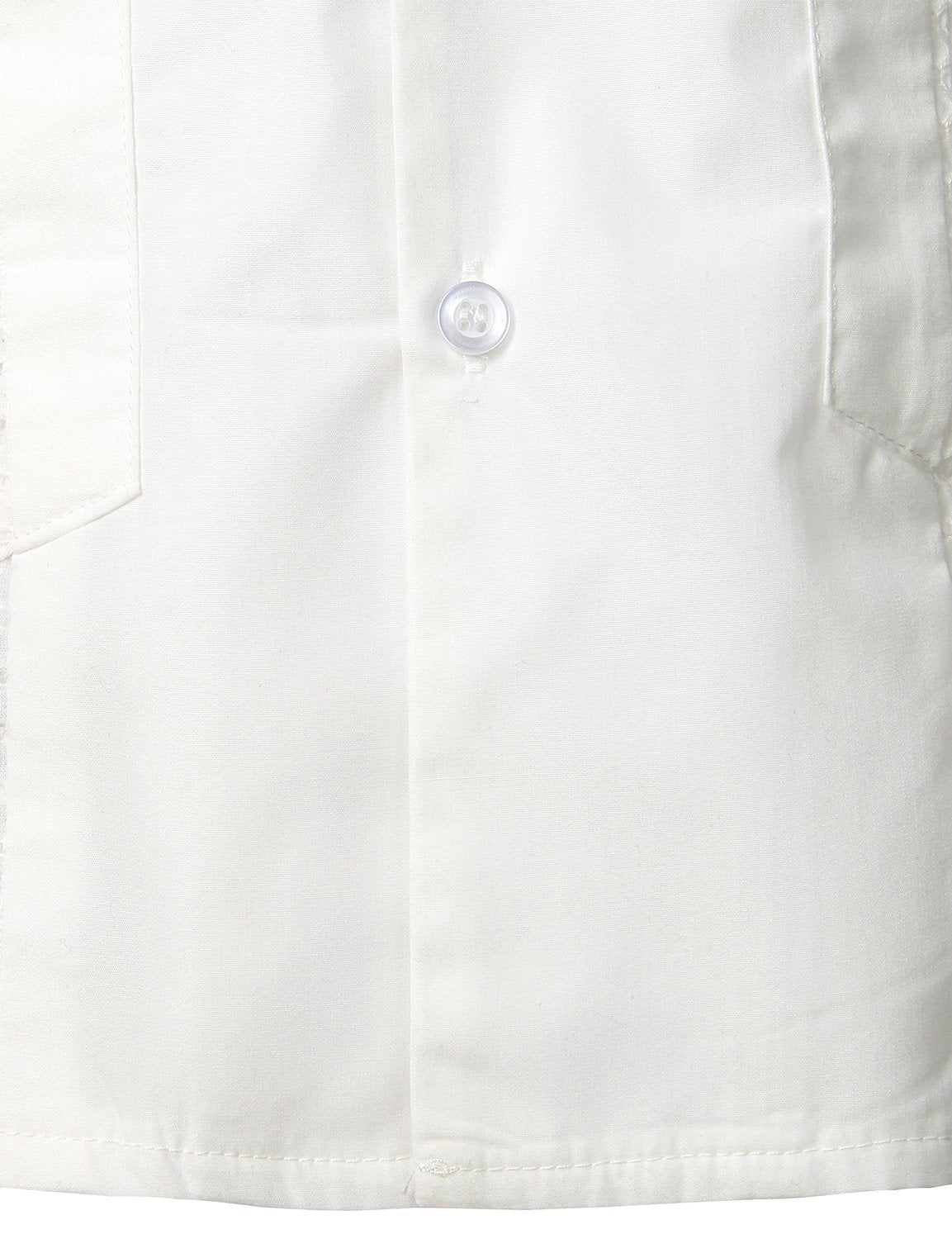 Chemisette à tissage jacquard en coton de couleur unie