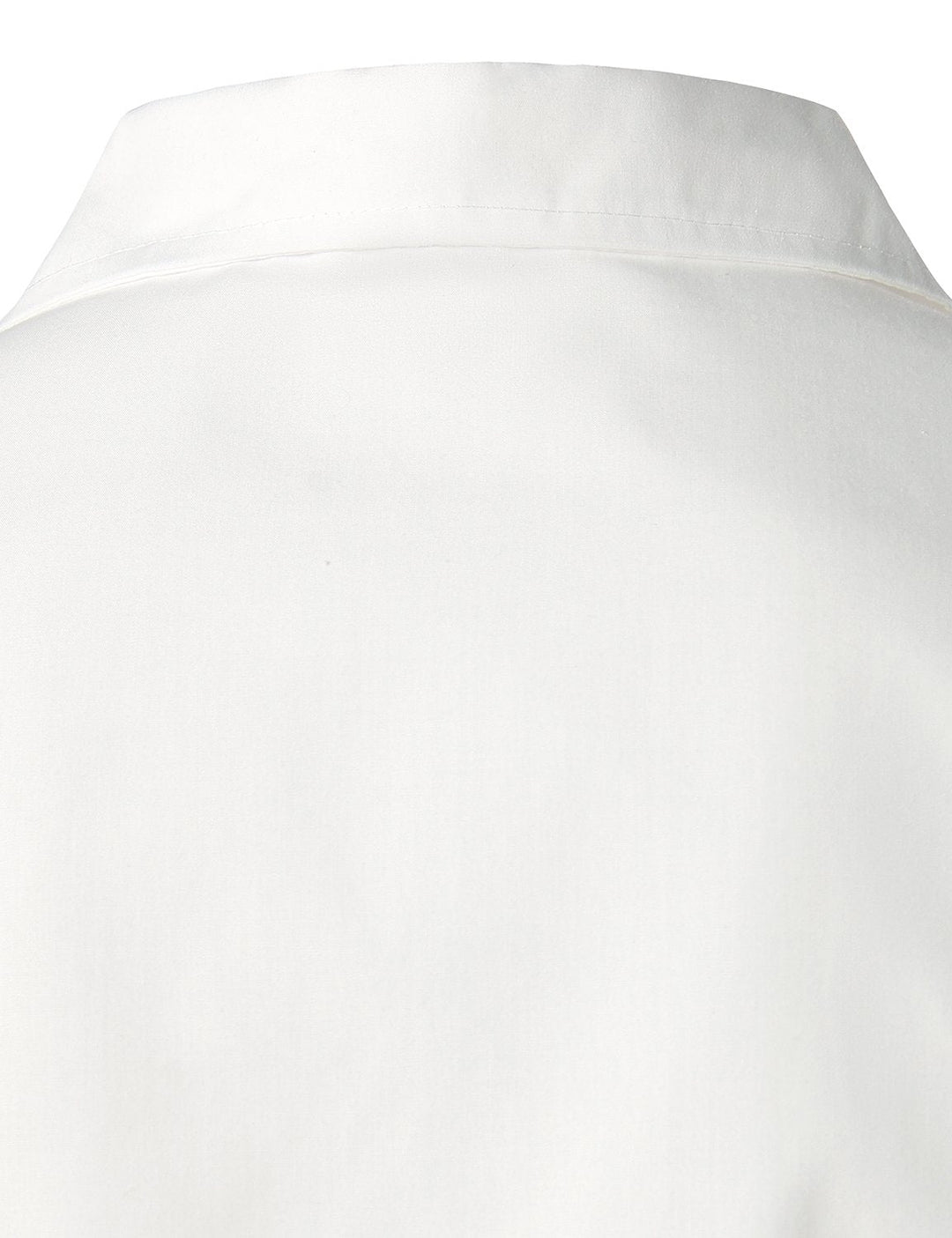 Chemisette à tissage jacquard en coton de couleur unie