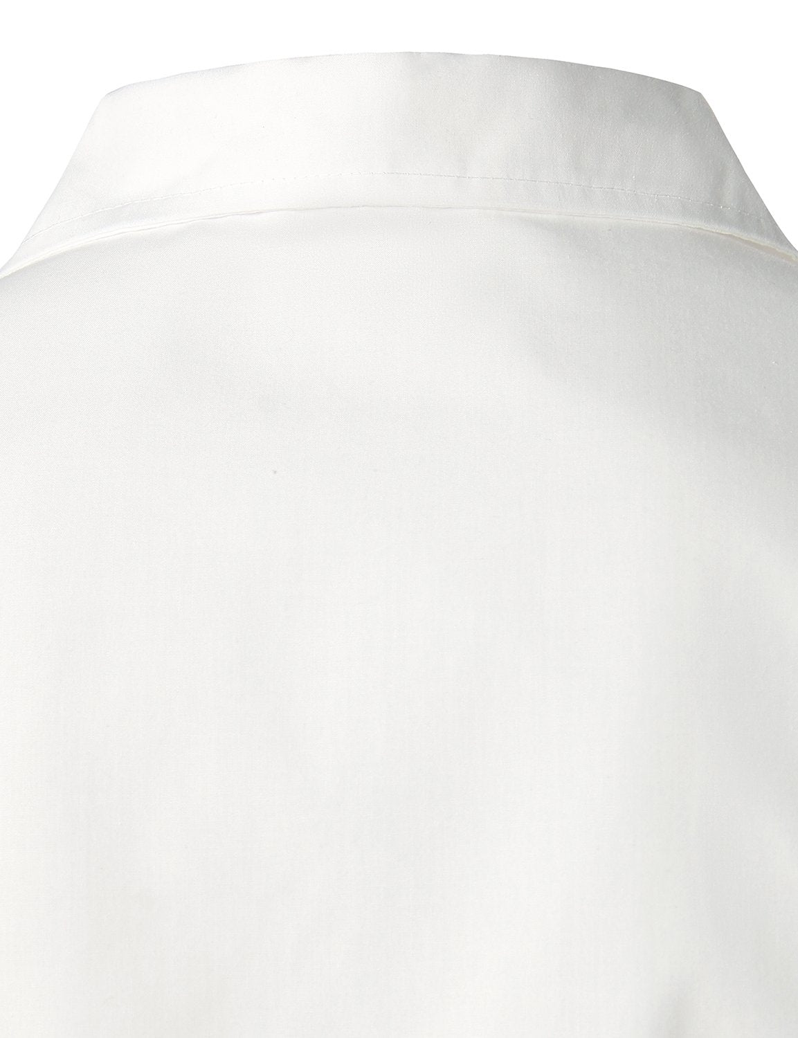 Chemisette à tissage jacquard en coton de couleur unie