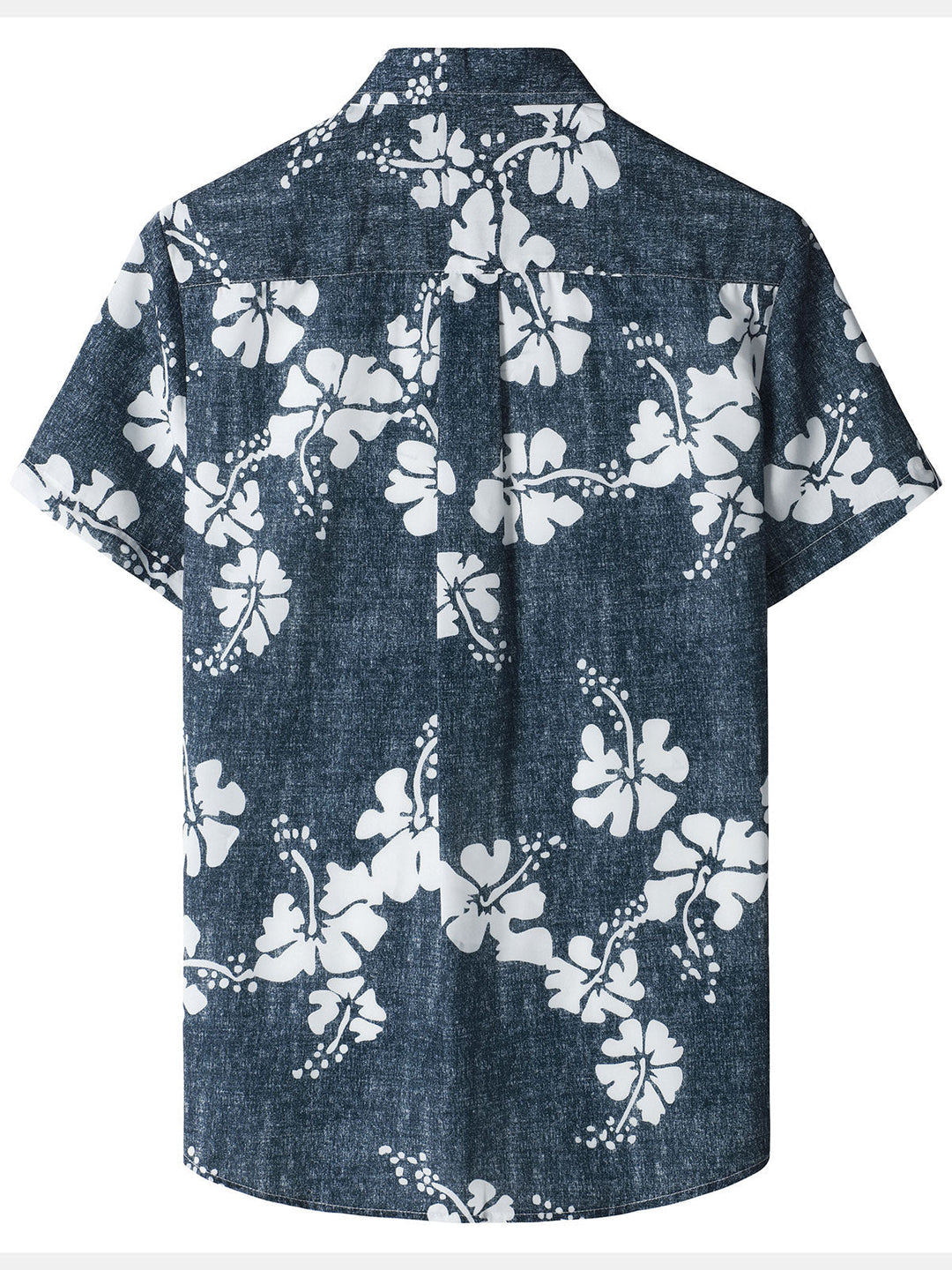 Chemises hawaïennes décontractées à imprimé floral pour hommes avec poche