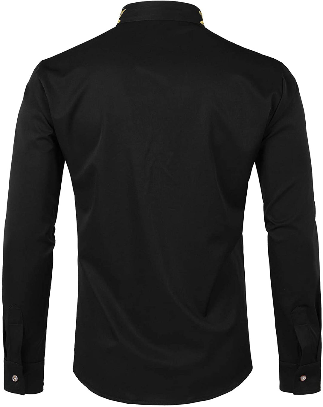 Chemise avec broderie d’épis de blé sur le col et les poignets