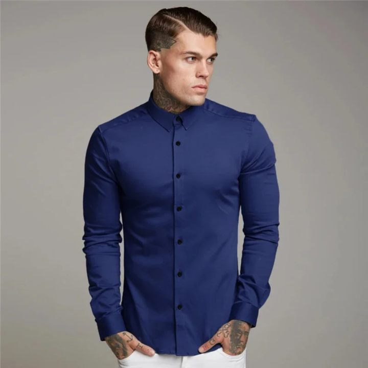 La Chemise de Costume Slim Fit Décontractée pour Hommes Biarritz