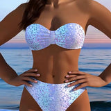 Bikini Imprimé Léopard Bandeau