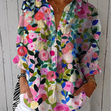Frida | Chemisier fleuri multicolore