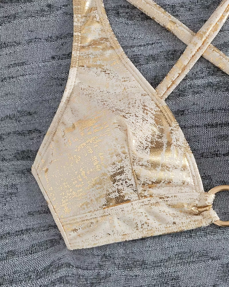 Bikini Boucle Métal Design