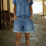 Stefania | Ensemble Commode en Denim Court