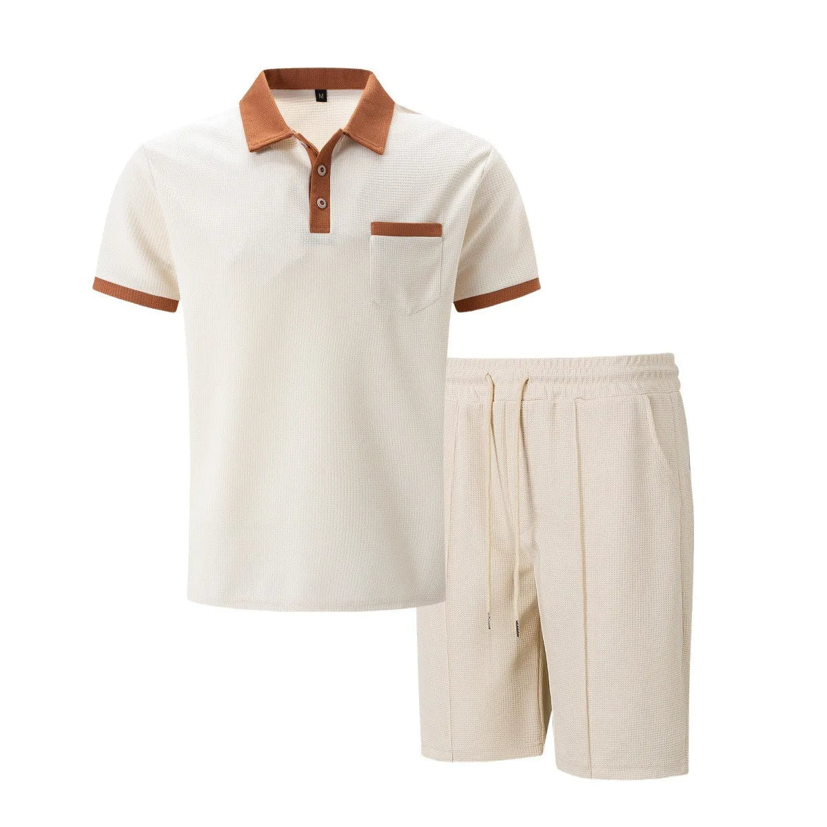 Le Set en Coton Capri – Polo Vintage & Shorts Coordonné pour Hommes