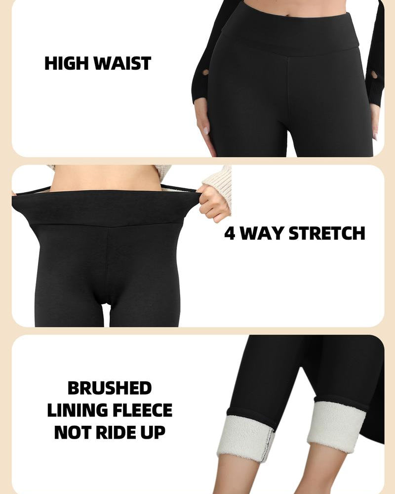 Leggings Chaud Haute Taille Confort Doublé