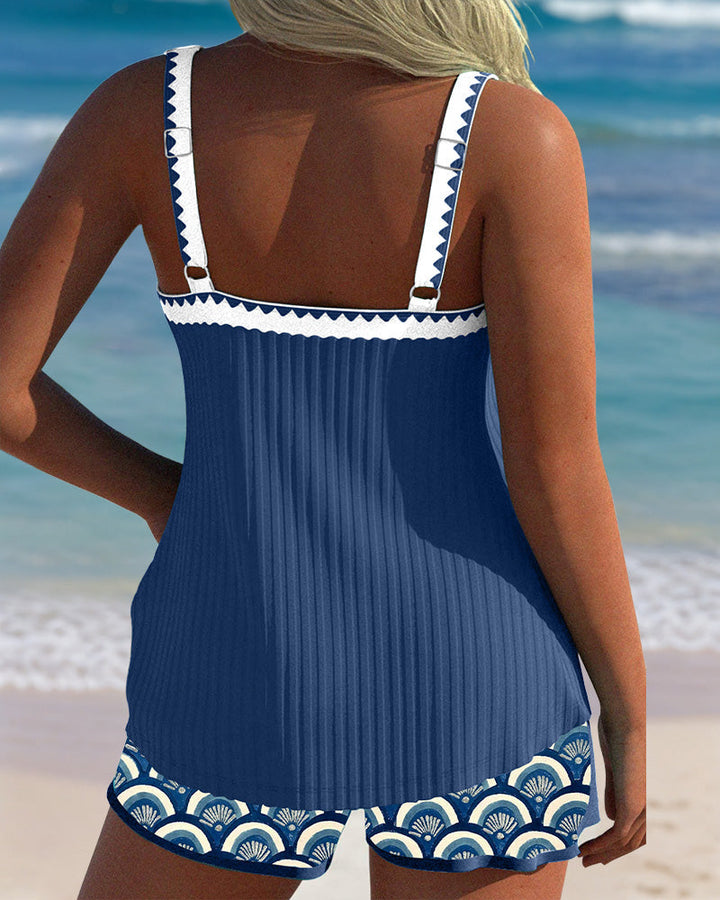 Maillot De Bain Sans Bretelles Avec Shorty