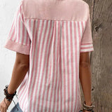 Meline | Blouse Rayée Douce