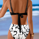 Bikini Imprimé Sexy Deux Pièces