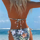 Bikini À La Mode Fleuri Imprimé