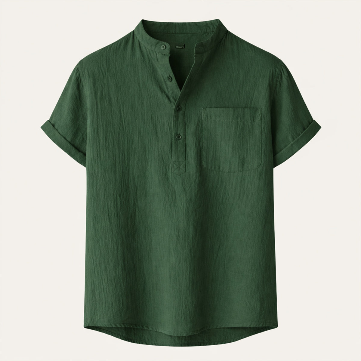 La Chemise Henley en Lin et Coton Respirant pour Homme Paddington