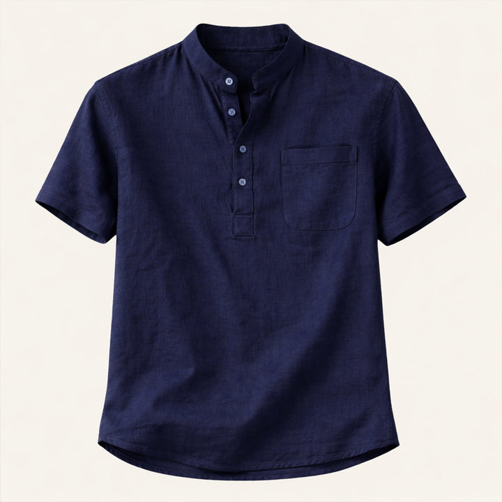 La chemise Henley en coton et lin doux pour homme Ashbrook Ridge