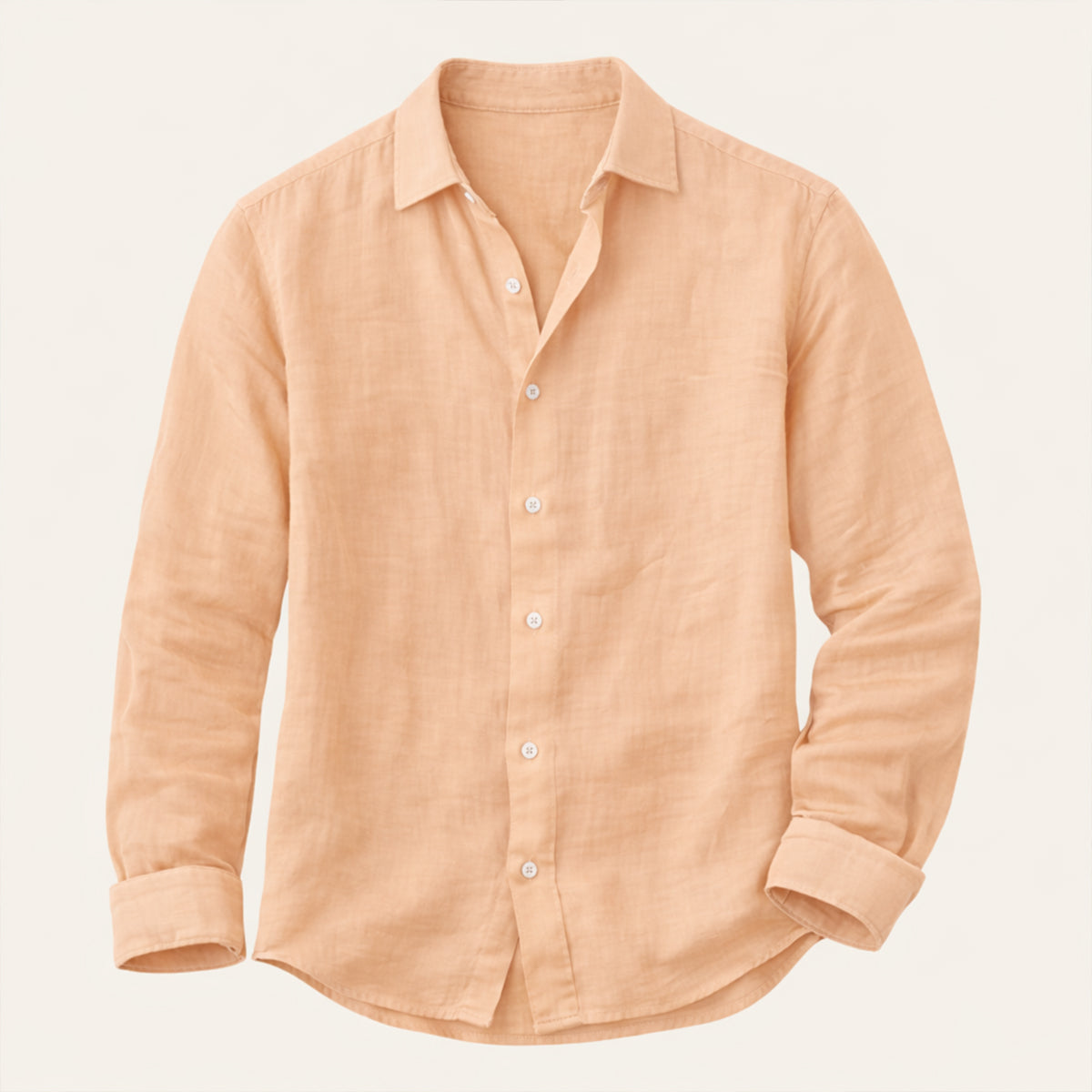 La Chemise Décontractée en Coton-Lin pour Homme Buckingham