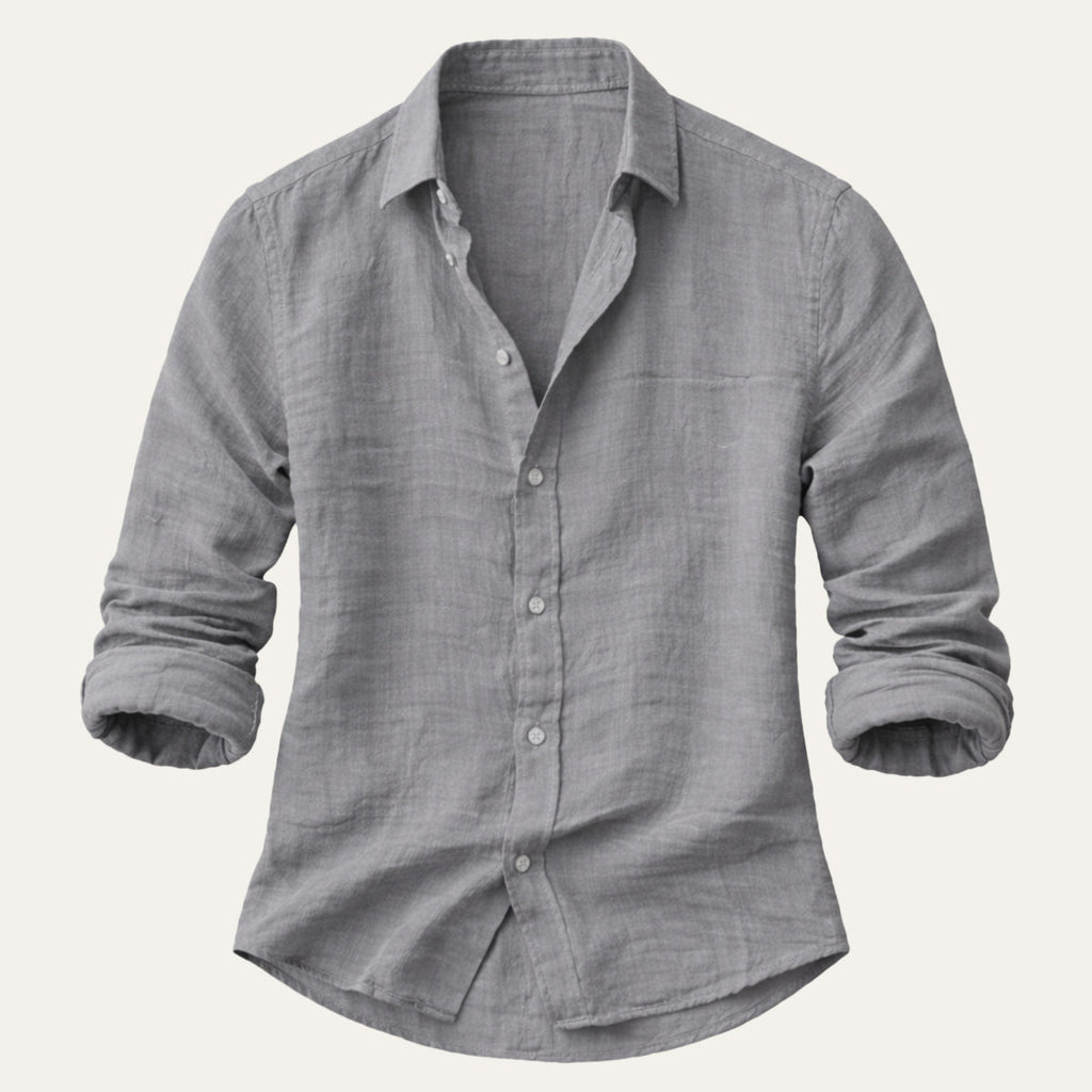 La Chemise de Plage en Coton et Lin Doux Timbercrest Hill pour Hommes