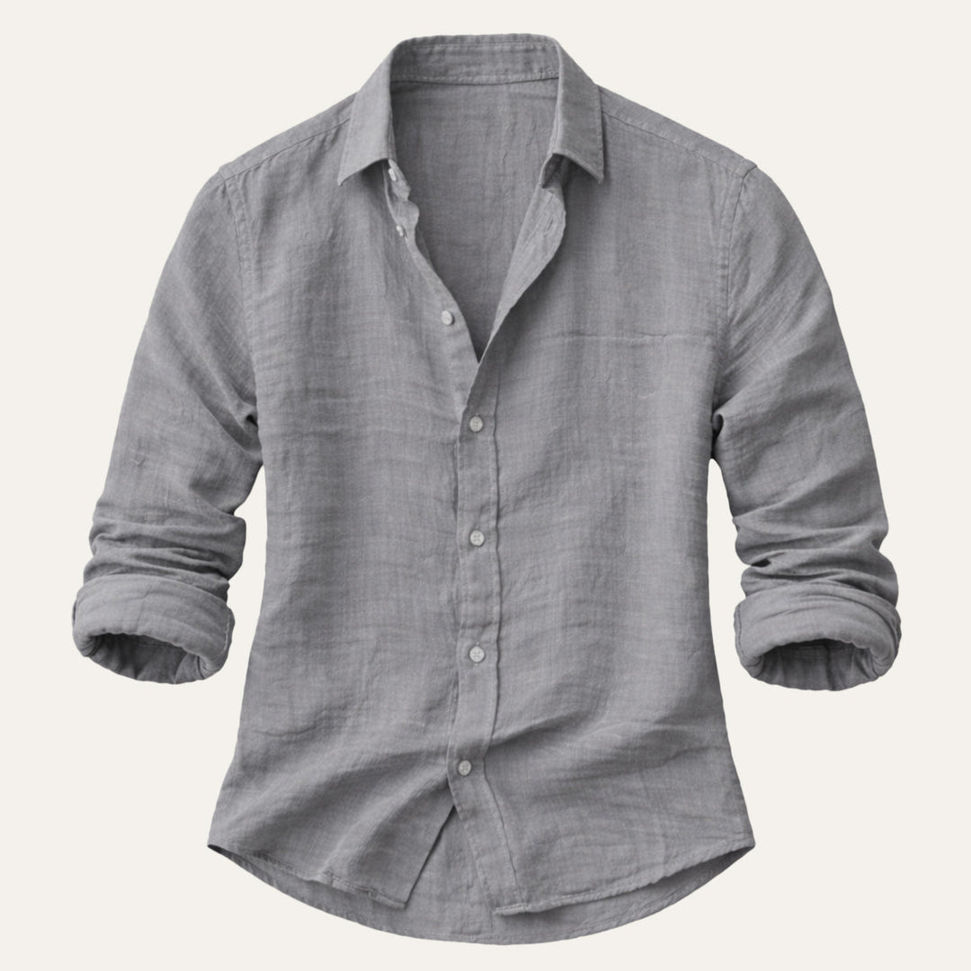 La Chemise de Plage en Coton et Lin Doux Timbercrest Hill pour Hommes