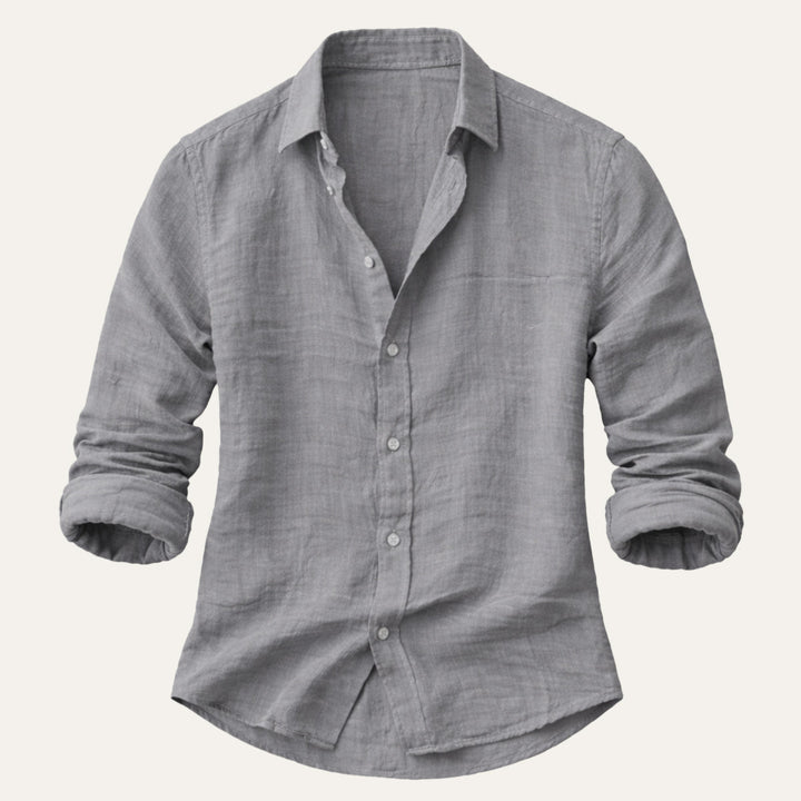 La Chemise de Plage en Coton et Lin Doux Timbercrest Hill pour Hommes