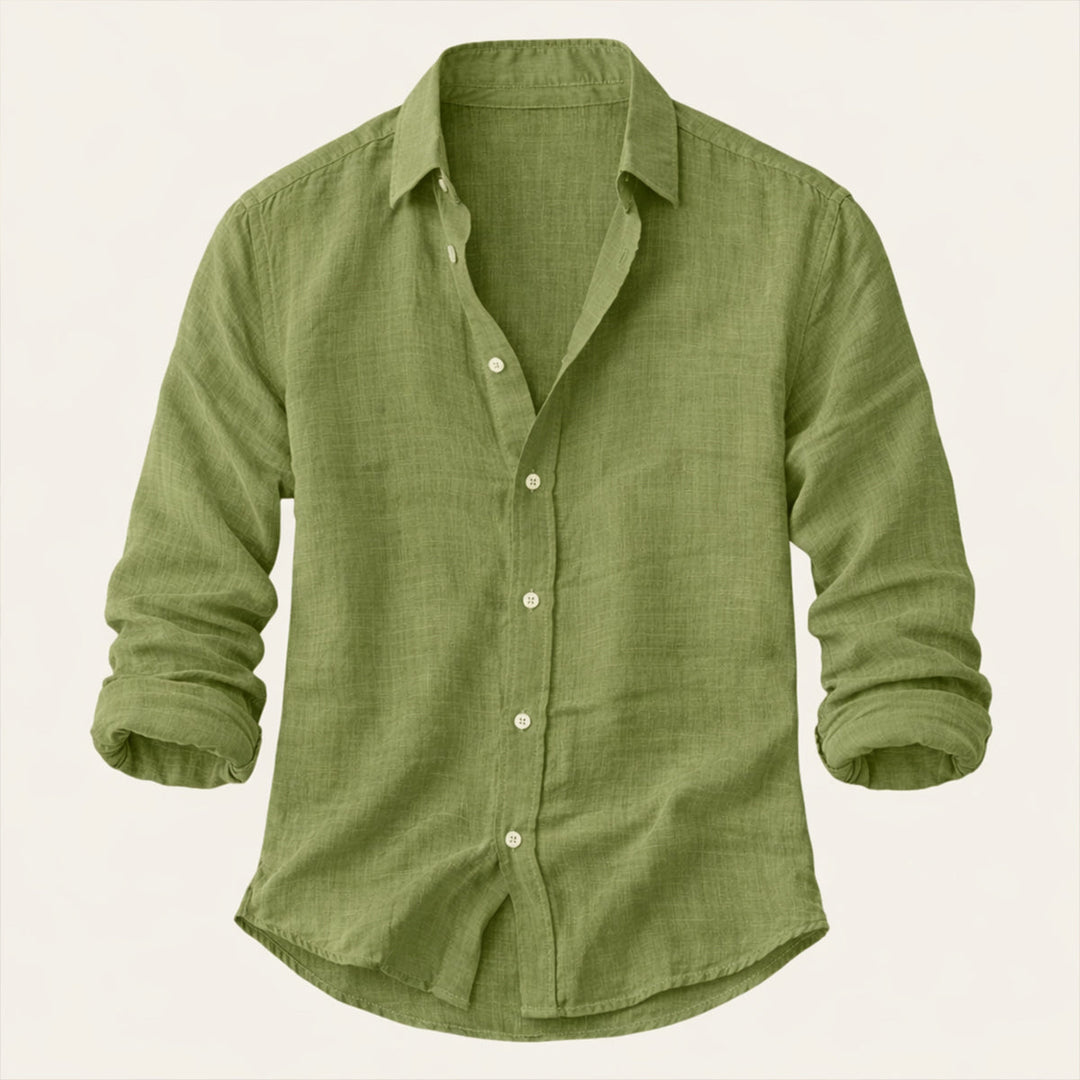 La Chemise de Plage Légère en Coton et Lin pour Hommes d&