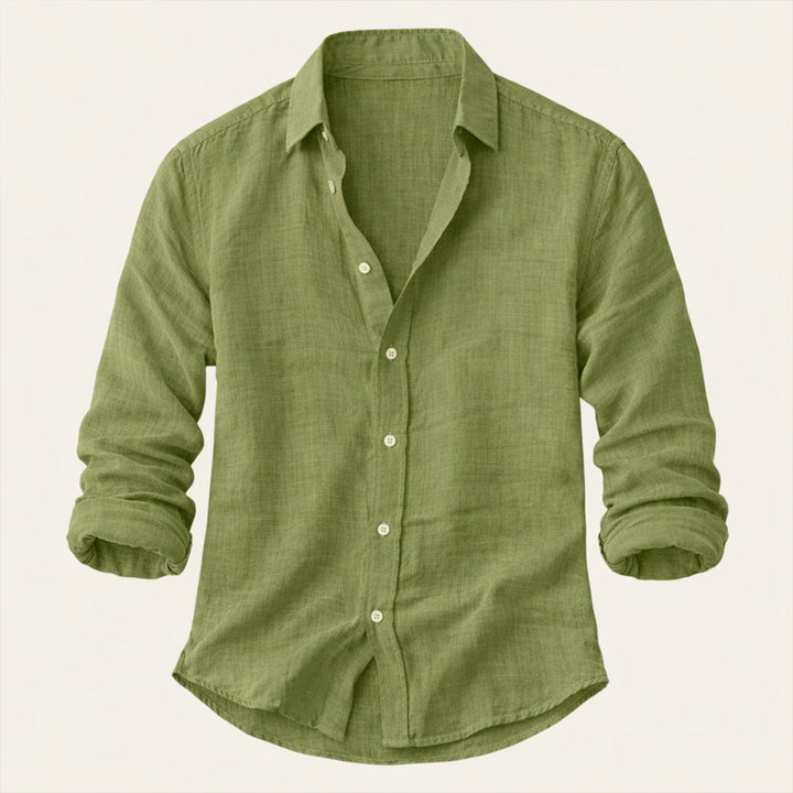 La Chemise de Plage Légère en Coton et Lin pour Hommes d&