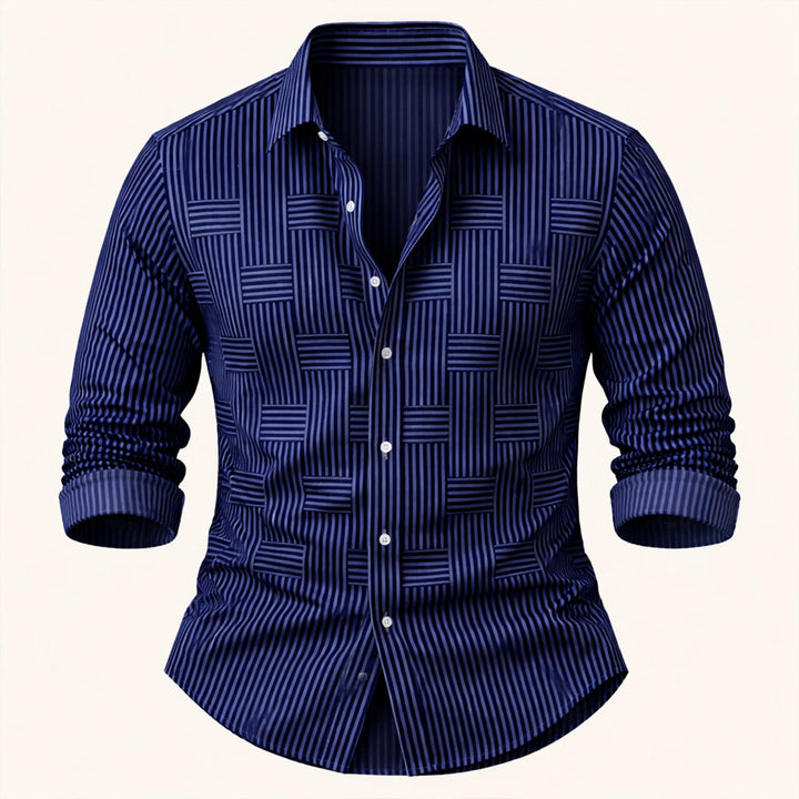 La Chemise Rayée Résistante aux Froissements et Respirante pour Hommes Stratford