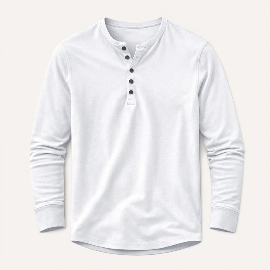 La Chemise Henley en Mélange de Coton Respirant pour Hommes Meadowcrest Hill