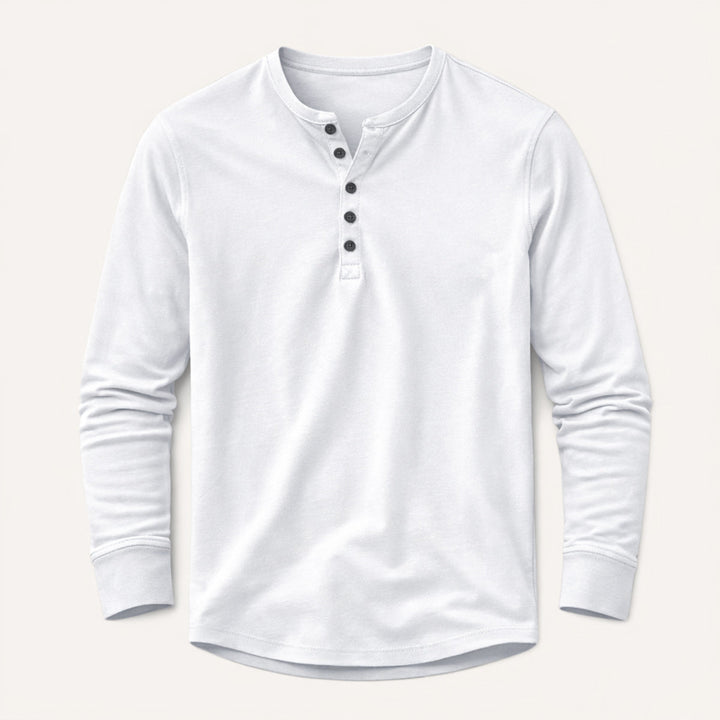 La Chemise Henley en Mélange de Coton Respirant pour Hommes Meadowcrest Hill