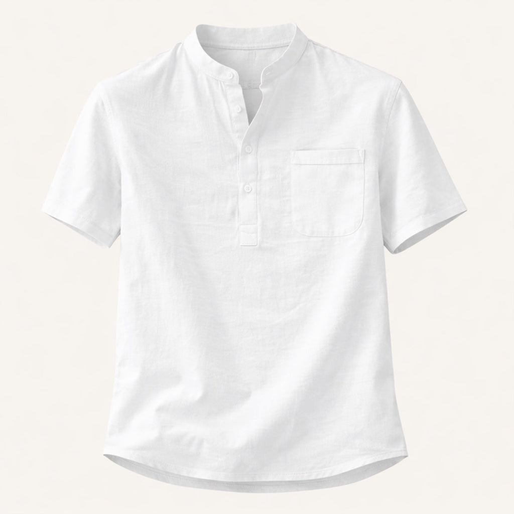La chemise Henley en coton et lin doux pour homme Ashbrook Ridge