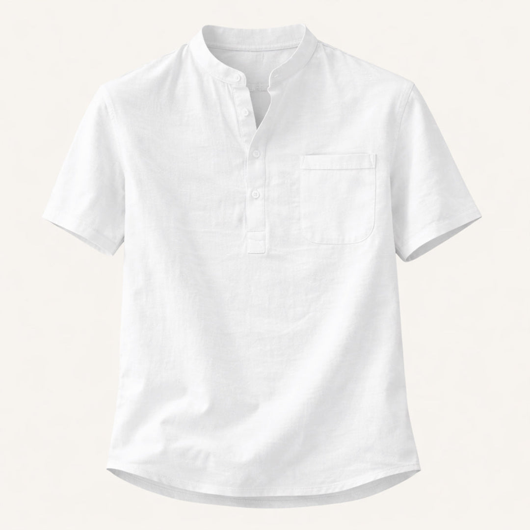 La chemise Henley en coton et lin doux pour homme Ashbrook Ridge