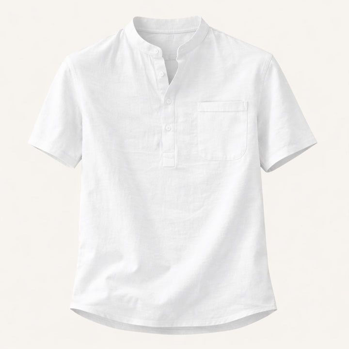 La chemise Henley en coton et lin doux pour homme Ashbrook Ridge