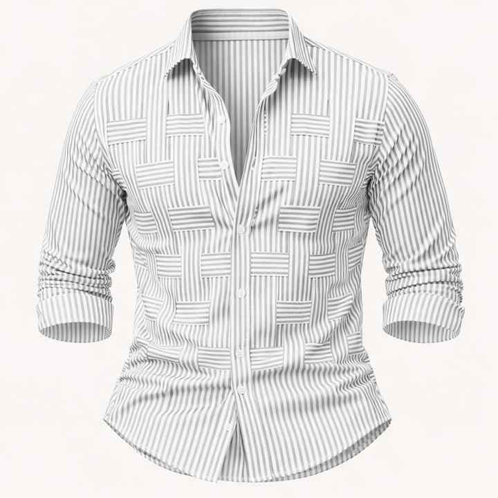 La Chemise Rayée Résistante aux Froissements et Respirante pour Hommes Stratford