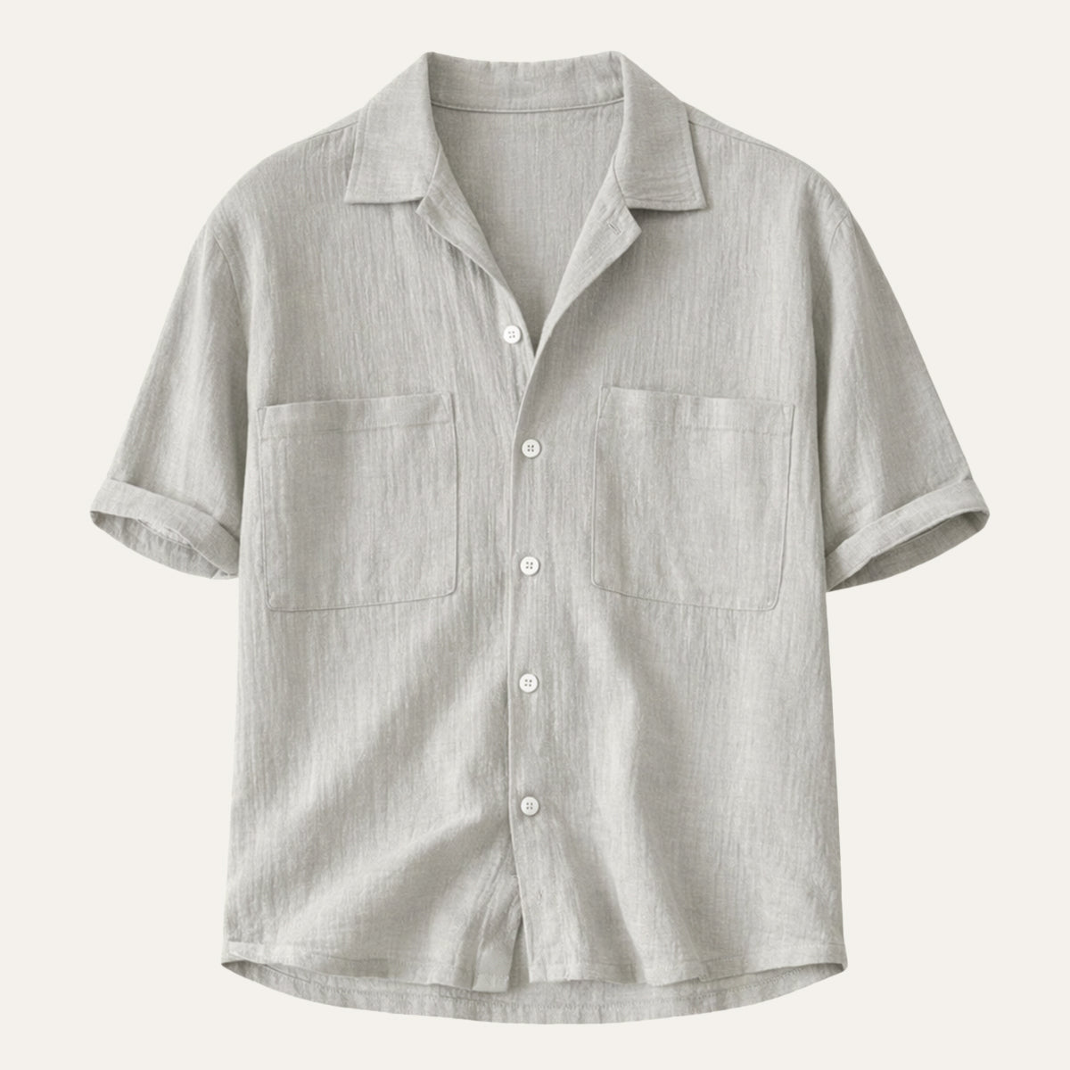 La Chemise en Lin Texturé Mélangé à Coupe Relaxée pour Homme Mayfair