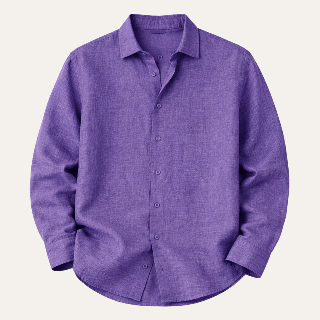 La chemise à boutons en lin léger pour hommes Kensington