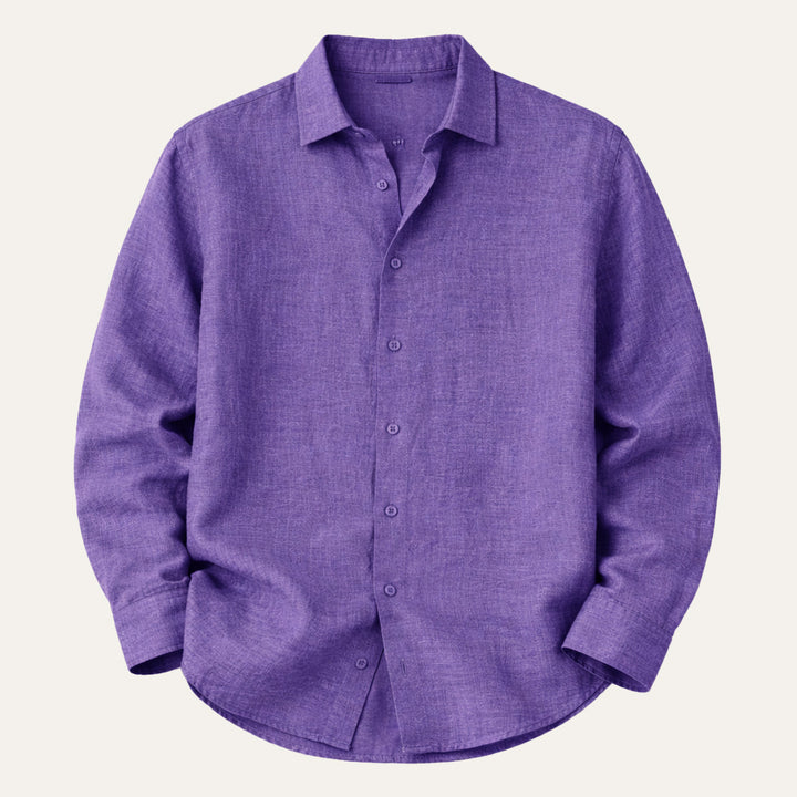 La chemise à boutons en lin léger pour hommes Kensington