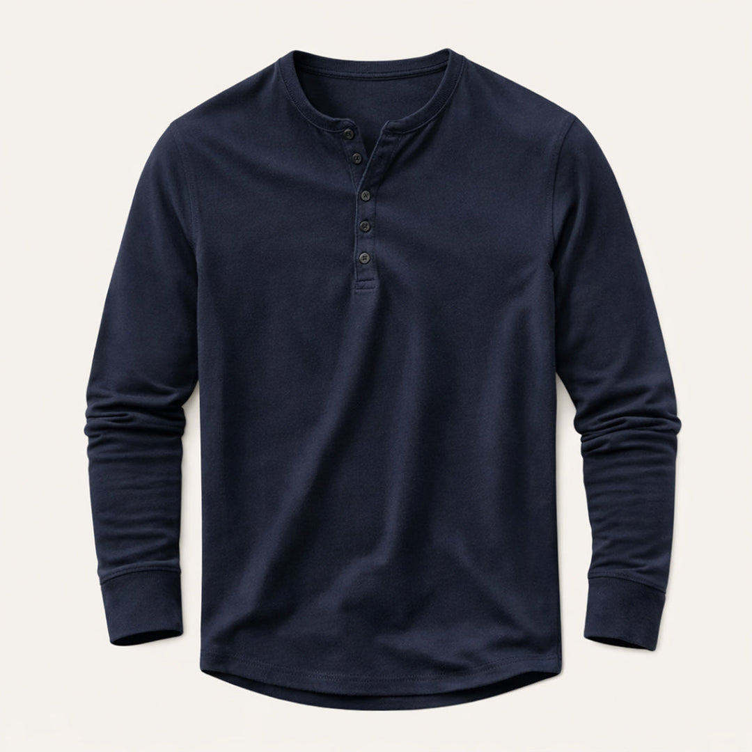 La Chemise Henley en Mélange de Coton Respirant pour Hommes Meadowcrest Hill