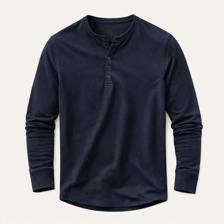 La Chemise Henley en Mélange de Coton Respirant pour Hommes Meadowcrest Hill